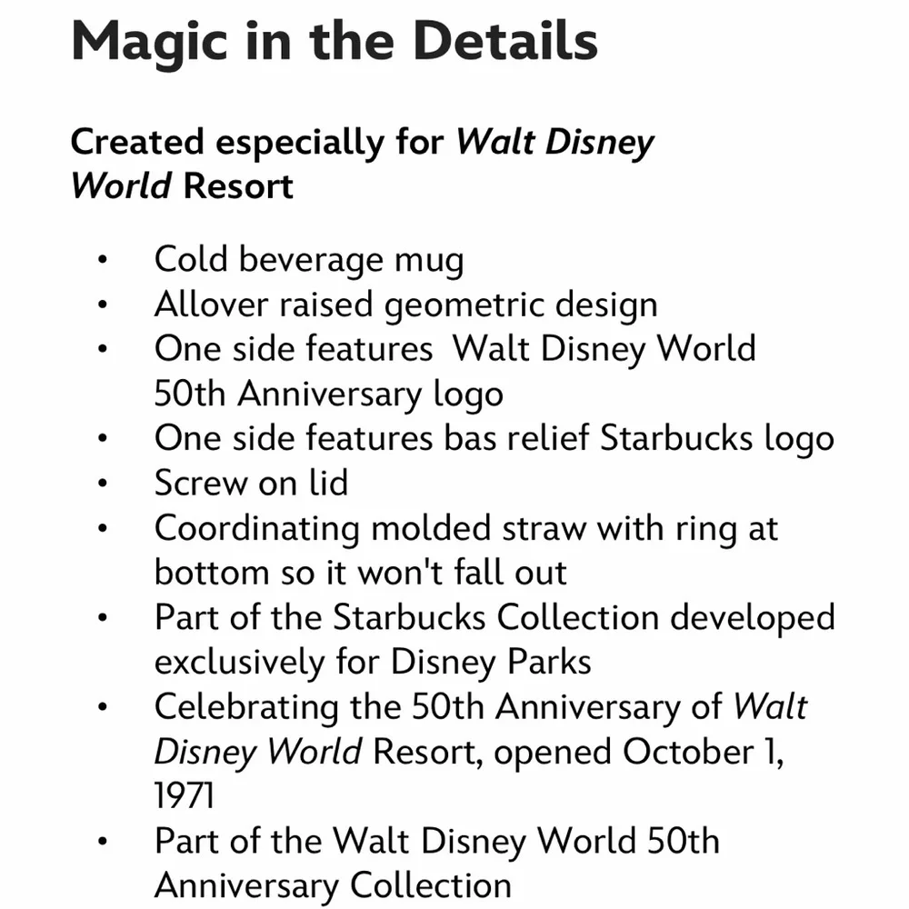 Starbucks walt disney